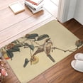thumbnail image 2 of Vsdgher Vintage Bird print Flannel Anti-Slip Floor Mat Comfort Mat Floor Carpet for Decor, Non-Slip, Home, Office, Laundry, Durable, 2 of 5