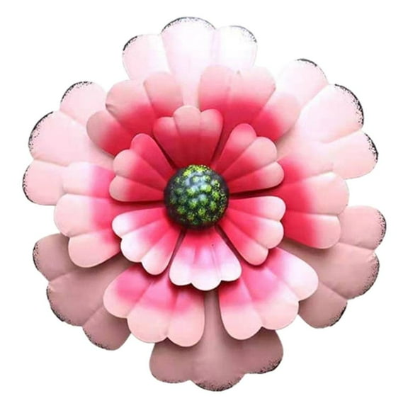 Wall ing Flower Decor Artwork Decorative Floral Sculpture Outdoor Pink