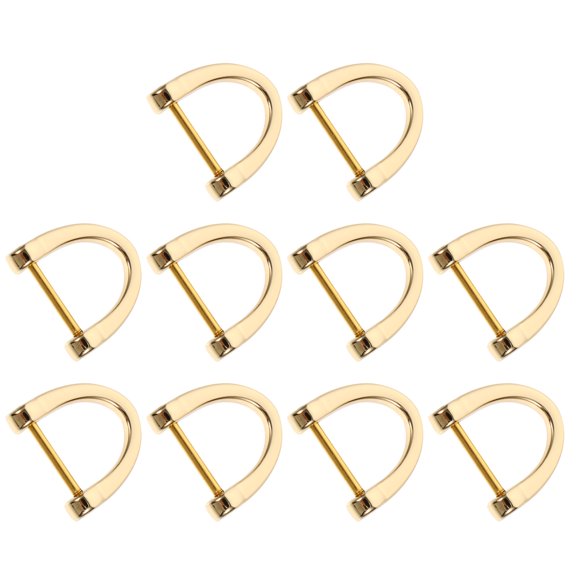 Greenadscape 10Ud Anillos En D Dorados Para Accesorios De Bolsas Soporte Para Llaveros Y Hebillas