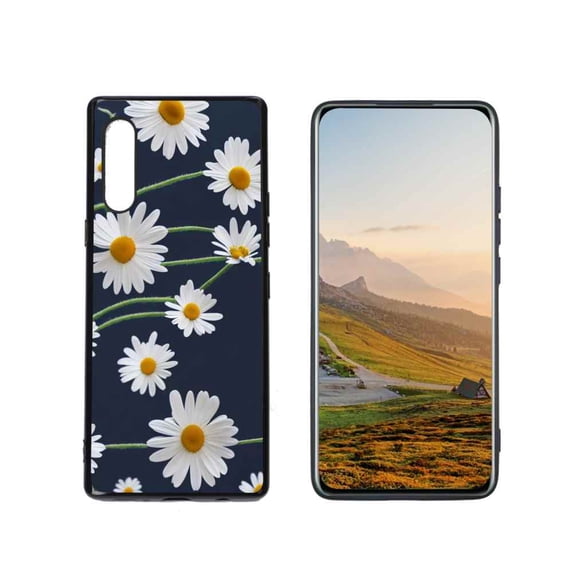 Daisies Phone Case, Degined for LG Velvet 4G Case Men Women, Flexible Silicone Shockproof Case for LG Velvet 4G