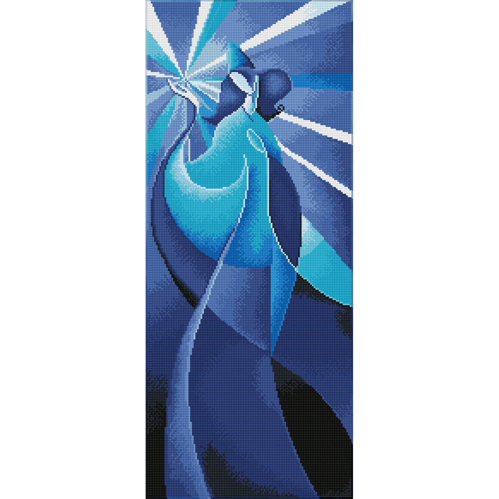Diamond Dotz Blue Madonna Diamond Painting Kits for Adults - Diamond Art Kits a Relaxing Creative Craft Kit with Dotz Gems 12.6x30.3