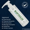 thumbnail image 4 of Biofreeze Professional Menthol Pain Relieving Gel 32 FL OZ Bottle With Pump For Pain Relief Of Sore Muscles, Arthritis, Backache, And Joint Pain, Colorless Formula (Packaging May Vary), 4 of 9