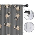 thumbnail image 4 of Blackout Kids Curtains,Cute Pug Puppies Childrens Insulated Curtains Set Of 2,Bedroom Essentials,Toddler Room Decor 42"x84"(106x213cm), 4 of 4