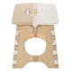 thumbnail image 2 of Silla plegable para niños y adultos, ideal para uso en interiores y exteriores, hecha de plástico PP resistente, color beige, fácil de transportar, perfecta para viajes, camping y actividades al aire, 2 of 7