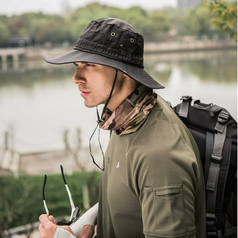 Bucket Hats for Men Women UV Protection Safari Foldable Travel Sun Caps  Casual Booney Fisherman Hat Outdoor Wide Brim Straw Hat