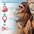 thumbnail image 3 of Keychain Clips with O Rings, Quick Release Key Chain Rings Spring Double Ring Holder, 3 of 5
