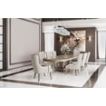 thumbnail image 2 of Michael Amini St. Charles 9-Piece Pedestal Dining Room Set - Dove Gray, 2 of 20