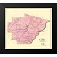 thumbnail image 2 of Mayer 13x12 Black Modern Framed Museum Art Print Titled - Canal Pennsylvania Landowner - Mayer 1865, 2 of 5