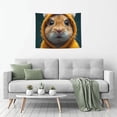 thumbnail image 5 of Uemuo Modern Yellow Sweater Guinea Pig Printed 29x37 Inch Tapestry Wall Hanging – Lightweight & Durable – Perfect for Dorm Decor, Beach Throw, Sofa Cover, Tablecloth, 5 of 8