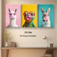 thumbnail image 4 of 2D Flat 2D/Flat, Poster And Printed Materials, 3pcs, Canvas Painting-No Frame, The Animals Are Blowing Gum, Beauty Salon, Restaurants, Cafes, Hotels, Bars, Offices, Karaoke, Thanksgiving Day, Hallow, 4 of 4