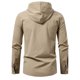 thumbnail image 4 of pstuiky camisas de hombre de manga larga, Cárdigan informal con capucha y mangas largas para hombre Tops de hombre s, 4 of 9