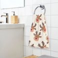 thumbnail image 5 of Cute Elk Pattern Bath Towel 100% Cotton Soft Thick High Absorbency Hand Face Towel Single Pack 16x28in, 5 of 7