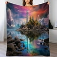 thumbnail image 4 of Ocean Lighthouse for Women Men Kids Flannel Throw Blankets Soft Fuzzy Lightweight for Home Decor Couch Bed Sofa, 4 of 8