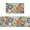Daily-boho Floral, variant on Brown Abstract Art Kitchen Rugs Sets of 2 Non Slip Modern Rustic Taupe Farmhouse Kitchen Mats for Floor with Rubber Backing Washable Kitchen Runner Rug Carpet 17"x47"+17"x30" for Hallway Laundry