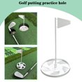 thumbnail image 3 of TQEHS Copa de golf con bandera para putting, copa de golf con hoyo, estable y desmontable para entrenamiento P0F2024 R6Y7, 3 of 5