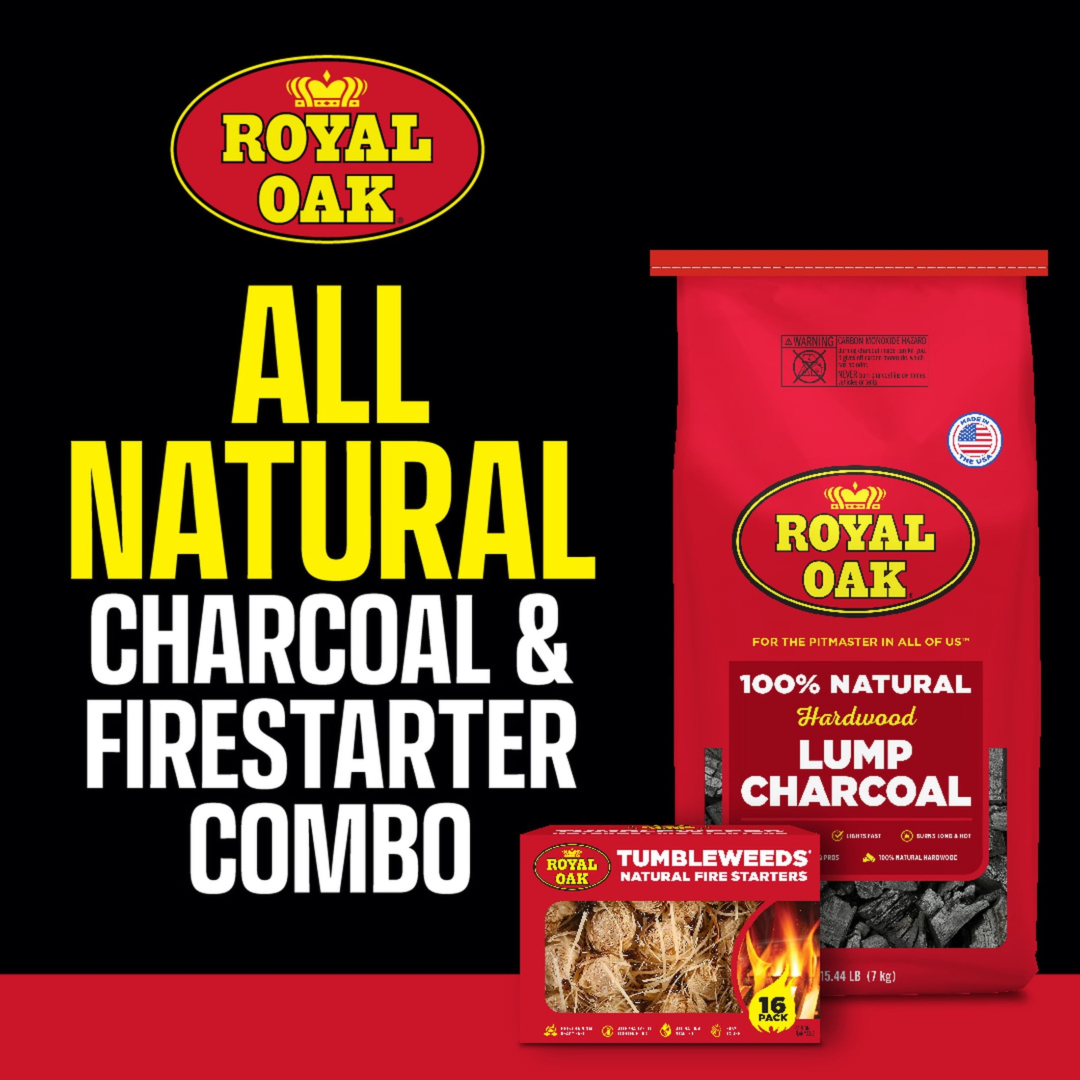 Royal Oak Tumbleweeds Natural Fire Starters, 16 Pack