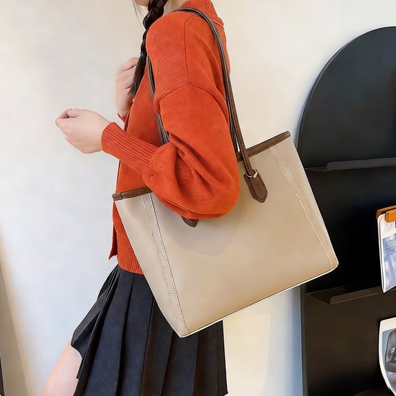 Handle Tote Bags for Women Leather Tote Handbag Large Capacity Pocketbook Purse Shoulder Bag Handbags