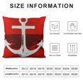 thumbnail image 6 of JRXY Throw Pillow Cover Red Boat Pixdezines Anchors Nautical White Ocean Decorative Pillow Case Home Decor Square Pillowcase,2 Pcs White, 6 of 6