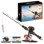 Ankedo Angling Baitcasting Reel Fishing Rod Building Block Set, STEM Building Toys, Collectible, 589 Pieces