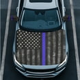 thumbnail image 3 of Yuyamidu Police Flag Auto Side Mirror Wrap with Front Hood Cover for Cars Sedans 3pcs Side View Mirror Cover Car Hood Cover Wrap Fashion Vehicle Exterior Accessories, 3 of 7