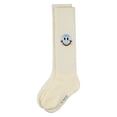 thumbnail image 5 of MeMoi Girls "Colorful Smiley Face" Ribbed Cotton-Rich Knee High Soick - Girls - Female, 8, White, 5 of 6