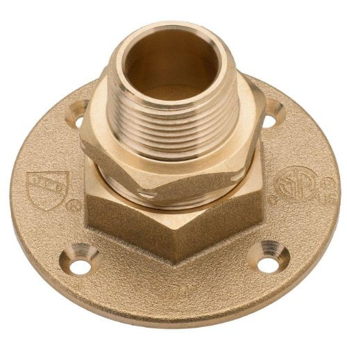 homeflex 11-464-008 3/4-inch brass corrugated stainless steel tubing x mipt termination flange