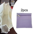 thumbnail image 4 of 2 bolsillos con cremallera para coser, bolsillos interiores para ropa, fácil instalación, interiores para abrigos, billetera pequeña para sudaderas y Púrpura, 4 of 8