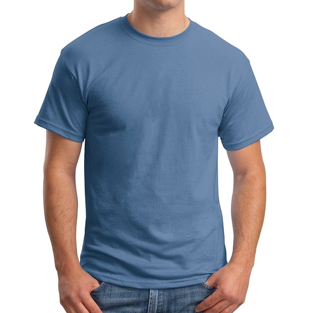 Camiseta de Manga Corta Hanes EcoSmart Crowneck Denim S