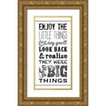 thumbnail image 1 of Longfellow Designs 9x14 Gold Ornate Wood Framed with Double Matting Museum Art Print Titled - Little Things BNW, 1 of 4