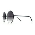 thumbnail image 6 of Iconic Oversized Joplin Hippie Circle Lens Round Metal Rim Sunglasses Black - Smoke, 6 of 8