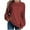 Wine, variant on Sevevn Women's Casual Long Sleeve Sweaters Loose Crewneck Knit Solid Pullover Sweater Jumper Tops