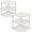 White, variant on 3 Tier Bamboo Corner Shelf(2 Pack),Dish Drying Rack,Plate Organizer,Kitchen Spice Rack for Countertop and Cabinet(Black)
