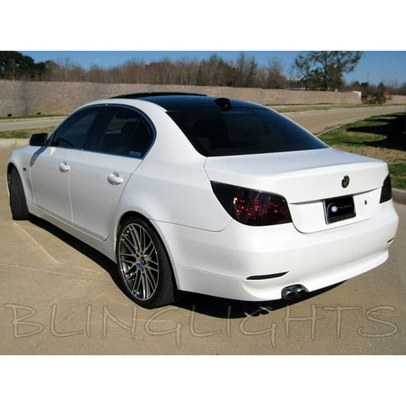For BMW 5-Series E60 E61 Tinted Tail Lamp Light Overlays Kit Smoked Protection Film