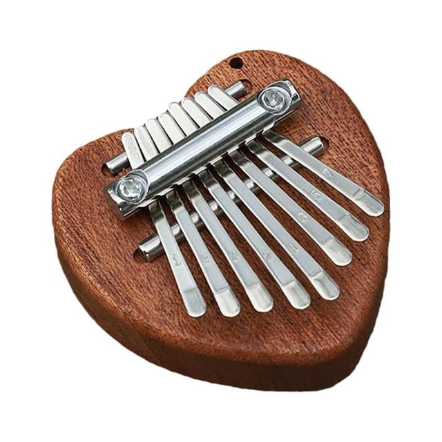 Portable Mini Thumb Piano, 8-Key Kalimba Finger Instrument for Beginners, Travel-Friendly Musical Gift for Kids & Adults, Durable Wood Construction