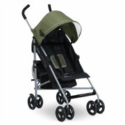 Jeep TurboGlyde Plus Stroller by Delta Children - Lightweight Travel Stroller Only Weighs 13.7 Pounds, Olive Green