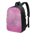 thumbnail image 1 of YFYANG 17" Laptop Backpack, Pink Texture Pattern Fashion Travel Work Backpack with USB and Headphone Cable Interface for Men and Women, 1 of 6
