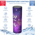 thumbnail image 5 of Galaxy 20oz Stainless Steel Skinny Tumbler – Vacuum Insulated Slim Travel Cup with Lid & Stainless Steel Straw, 360° Full Wrap Printed Tumbler for Home, Office & Outdoor Use, Starry, 5 of 6