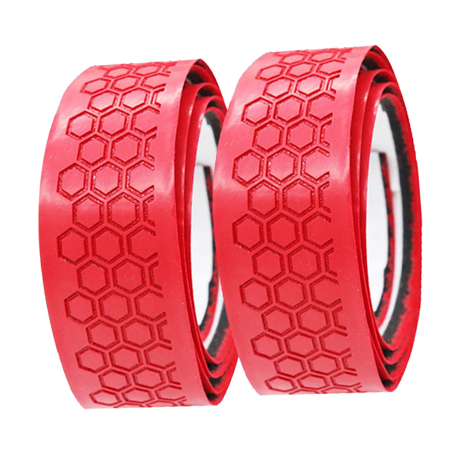 QccHieUs 4 Pieces Golf Club Grip Wrapping Tapes PU Leather Regripping Solution Golf Club Red and Black