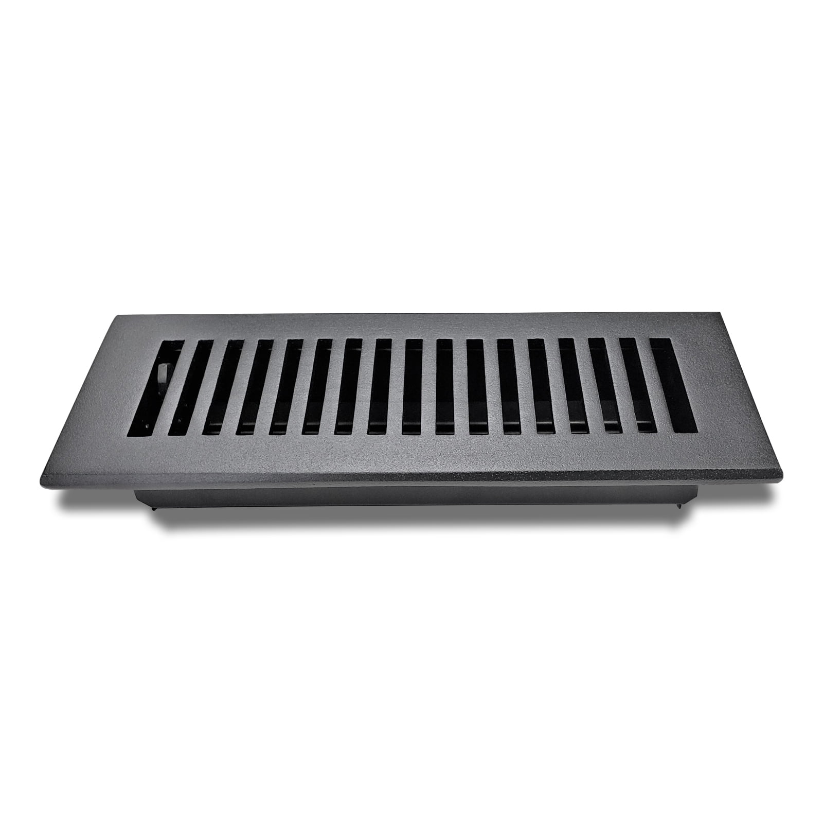 Prima Decorative Hardware, Floor Register A/C, Vent Cover, 3" x 10", Cast Aluminum, Black