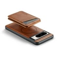 thumbnail image 5 of Cutyskin for Google Pixel 7 Wallet Case, Detachable Credit Card Holder [RFID Blocking] [Compatible with MagSafe] Premium PU Leather Kickstand Back Flip Magnetic Clasp Shockproof Case, Brown, 5 of 10