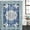 Blue, variant on Polyester Fabric Brown Boho Shower Curtain, Retro Western Rustic Ethnic Tribal Patterns Waterproof Bathtub Curtain Bathroom Decor Set with Hooks 72 x 72 Inches