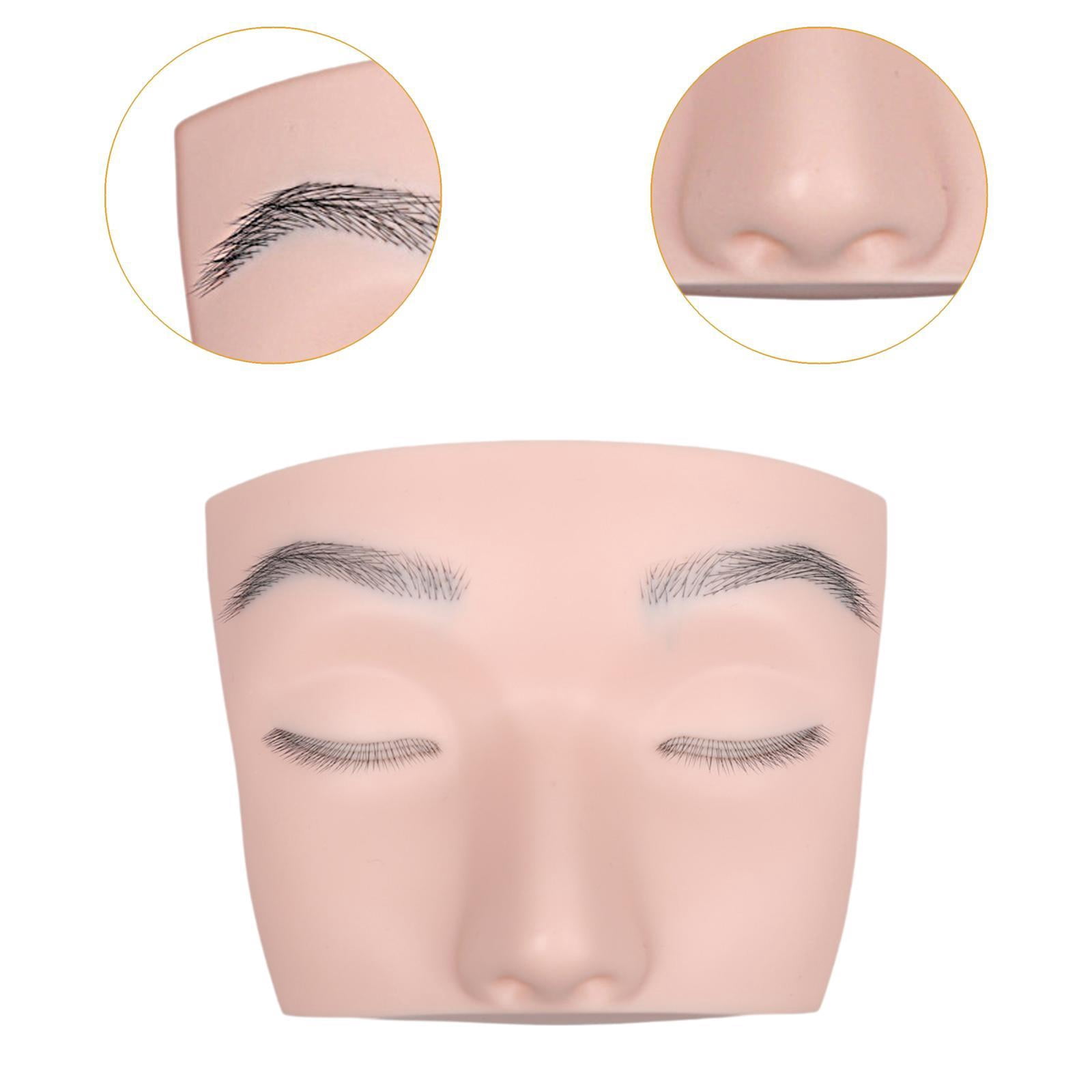Bothyi Eyelash Extension Mannequin Head Face Flat Head Practice Training Head for Salon