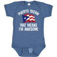 thumbnail image 3 of Inktastic Puerto Rican Awesome Boys or Girls Baby Bodysuit, 3 of 5