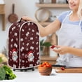 thumbnail image 3 of HELLHERO Christmas Stripes Food Processor Cover Durable Home Kitchen Indoor Top Handle Proof Stain Kitchen Blender Dust Covers with Easy to Clean, 3 of 6