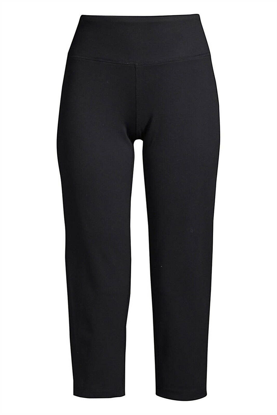 Active Crop Yoga Pants Black XL Tall 
