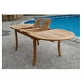thumbnail image 2 of Teak Dining Set: 6 Seater 7 Pc: 117" Double Extensions Oval Dining Table & 6 Devon Arm/Captain Chairs Outdoor Patio Grade-A Teak Wood WholesaleTeak #WMDSDVw, 2 of 6