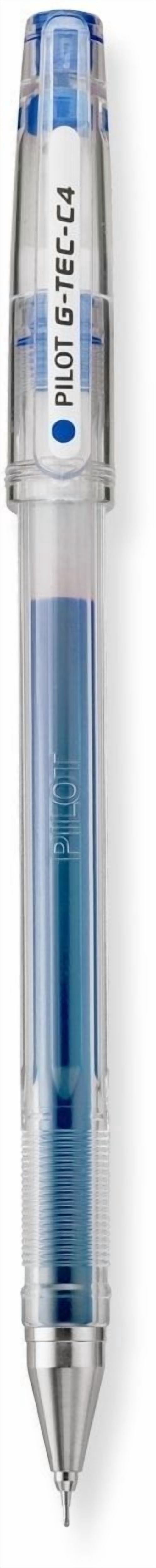 Pilot G-Tec-C4 Gel Rolling Ball Pens, Ultra Fine Point Bundle, 1 Dozen Blue, 1 Dozen Black