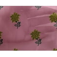 thumbnail image 4 of oneOone Georgette Viscose Fabric Leaves & Floral Block Printed Craft Fabric BTY 42 Inch Wide, 4 of 4