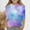 Multicolor a4, variant on Spazoro Toddler Girls 3/4 Sleeve Shirts, Spring and Fall Tie Dye Round Neck Casual Fashionable Tops for Girls Multicolor Size 5-6T