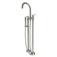 thumbnail image 2 of Saturn Double Clawfoot Tub Filler Faucet with Standard Handle - Brushed Nickel, 2 of 10